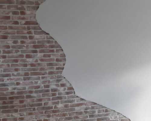 steens muur met deels pleisterwerk steens muur met deels pleisterwerk